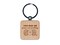 You Keep Me From Unraveling Skein of Yarn Crocheting Knitting Pun Engraved Wood Square Keychain Tag Charm